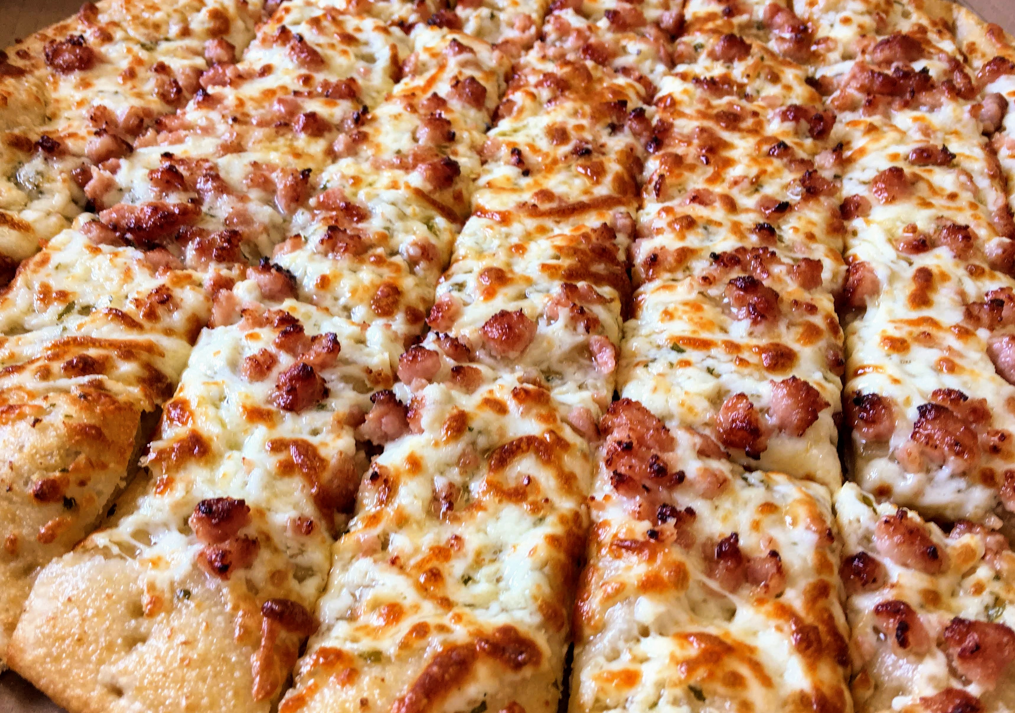 Garlic Fingers with Bacon and Cheese